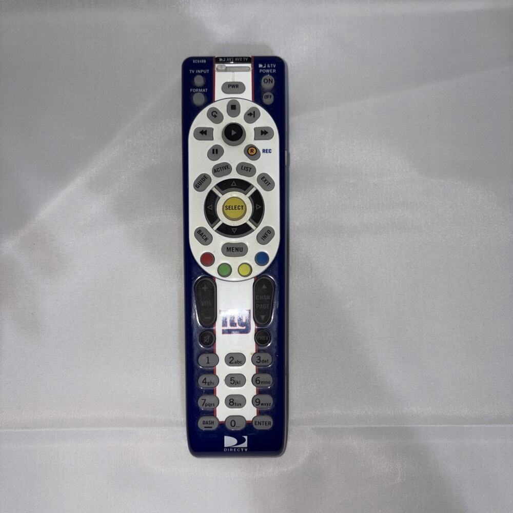 Direct TV Remote - 2986RG1-X-007 - Super Bowl Champions Edition New York Giants